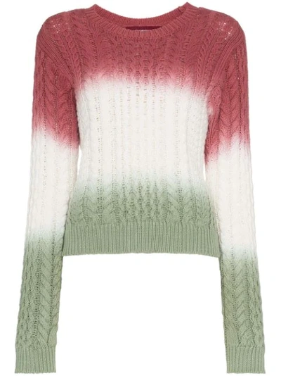 Sies Marjan Britta Cotton Cable Knit Jumper In Multi