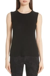 Lafayette 148 Ribbed Cashmere Tank Top In Black