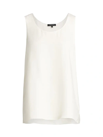 Lafayette 148 Ribbed Cashmere Tank Top In Cloud
