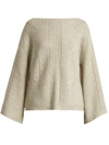 Nili Lotan - Leyton Bell Sleeve Cashmere Sweater - Womens - Light Grey