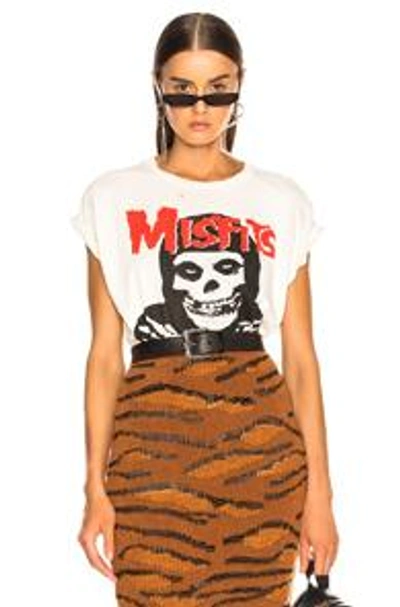 Madeworn Misfits Crew Tee In White