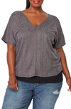 Bluegrey Double V-neck Top In Grey