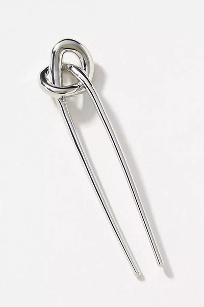 Lelet Ny Glossy Knot Pin In Silver