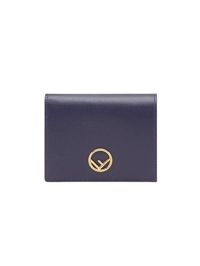 Fendi F Is  Compact Wallet - Blue