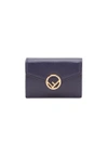 Fendi F Is  Tri-fold Wallet - Blue