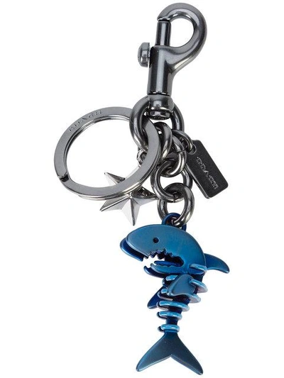 Coach Sharky Bag Charm - Metallic