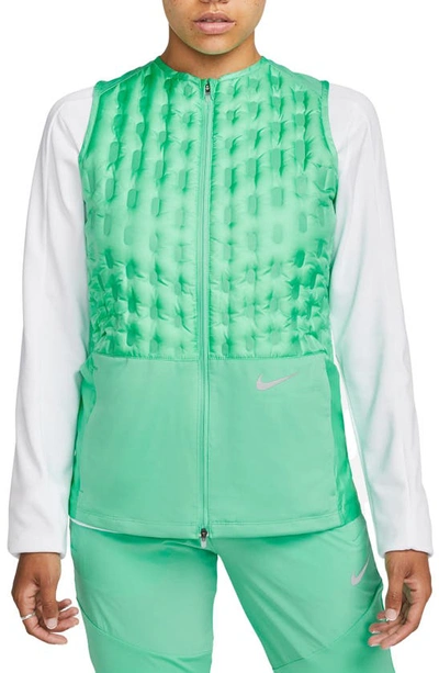 Nike Therma-fit Adv Down Running Vest In Light Menta