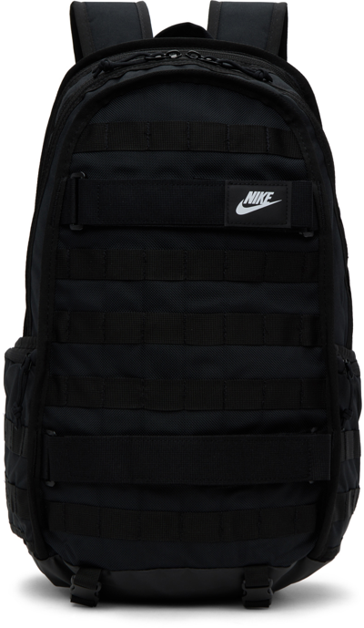 Nike Logo-patch Backpack In Black/white