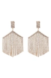 Tasha Crystal Fringe Drop Earrings In Gold