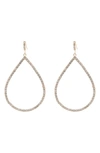 Tasha Curve Hourglass Drop Earrings In Gold