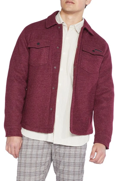 Civil Society Knit Jacket In Mulberry