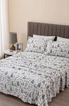 Woven & Weft Printed Plush Velour Sheet Set In Winter Animals