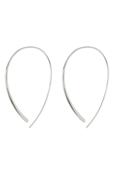 Sterling Forever Her Bridesmaid Style Drop Earrings In Silver