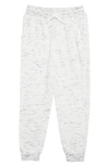 Hollywood The Jean People Kids' Brushed Fleece Joggers In White Space Dye