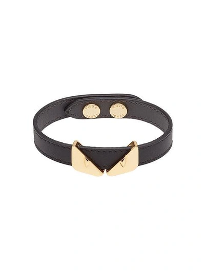 Fendi Armband Im ''bag Bugs''-design In Black