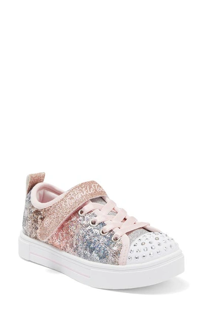 Skechers Kids' Twinkle Sparkle Sneaker In Light Pink