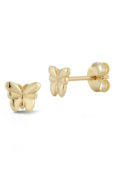 Ember Fine Jewelry 14k Yellow Gold Butterfly Stud Earrings