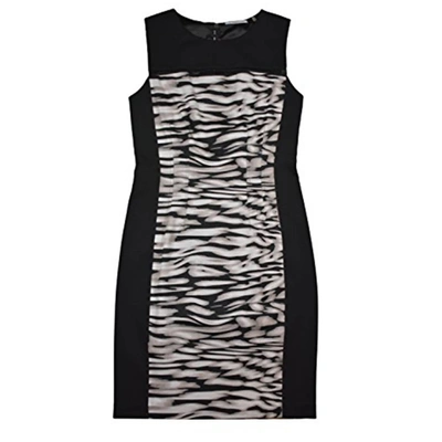 T Tahari Dakota Women Dress In Black/white In Multi