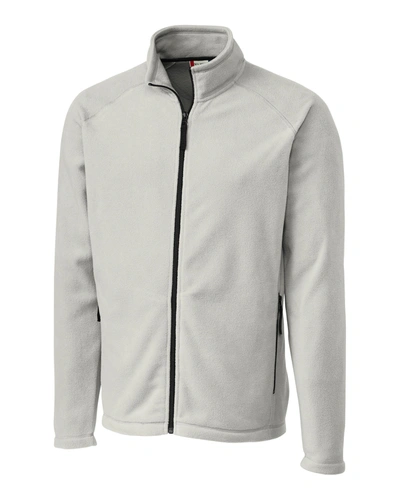 Clique Men's Summit Full Zip Microfleece Jacket In Silver