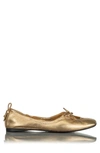 Frame Le Sunset Square Toe Ballet Flat In Gold