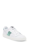 Saucony Jazz Court Low Top Sneaker In White/ Green