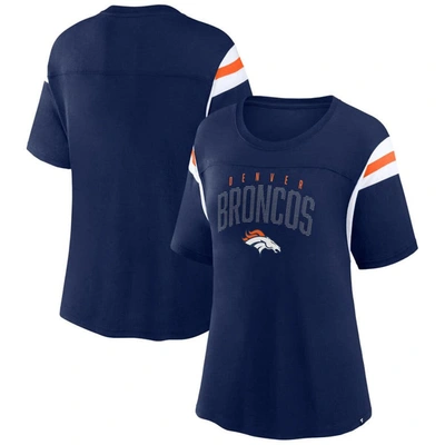 Fanatics Branded Navy Denver Broncos Classic Rhinestone T-shirt