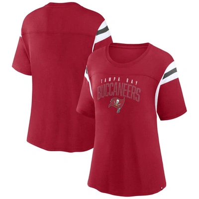 Fanatics Branded Red Tampa Bay Buccaneers Classic Rhinestone T-shirt