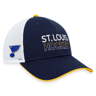 Fanatics Branded  Navy St. Louis Blues Authentic Pro Rink Trucker Adjustable Hat