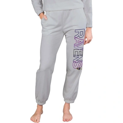 Concepts Sport Gray Baltimore Ravens Sunray French Terry Pants