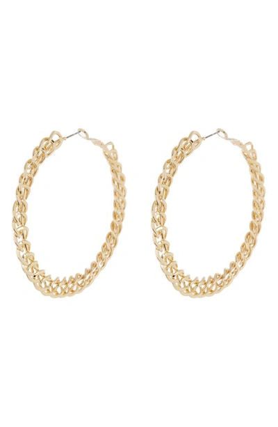 Tasha Chain Link Hoop Earrings In Gold