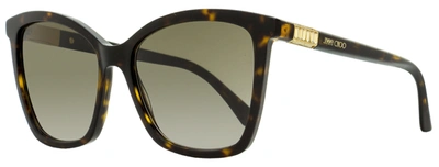 Jimmy Choo Women's Square Sunglasses Ali 086ha Havana 56mm In Multi