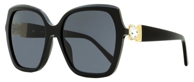 Jimmy Choo Women's Square Sunglasses Manon /g 807ir Black/gold 57mm In Multi