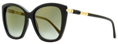 Jimmy Choo Women's Butterfly Sunglasses Rose 807fq Black/gold 55mm In Multi