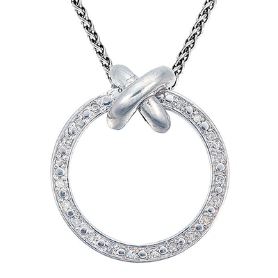 Vir Jewels 1/10 Cttw Diamond Pendant, Diamond Circle Pendant Necklace For Women In .925 Sterling Silver With 18