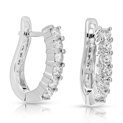 Vir Jewels 1.60 Cttw Diamond Hoop Earrings 14k White Gold
