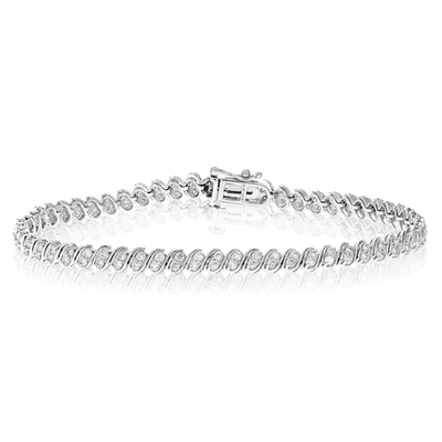 Vir Jewels 1.50 Cttw Diamond Bracelet For Women, Round Natural Diamond Bracelet In 14k White Gold, Prong Settin