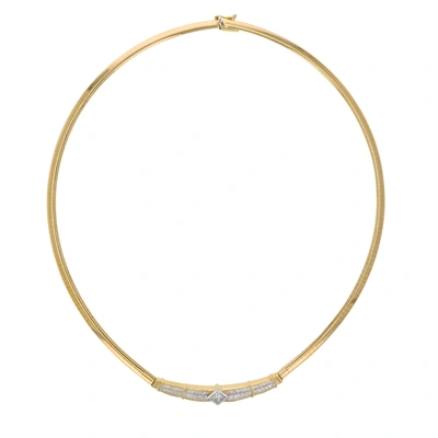 Vir Jewels 2 1/4 Cttw Diamond Antique Necklace For Women In 18k Yellow Gold, Prong Setting