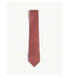 Ferragamo 3d Gancio Silk Tie In Red