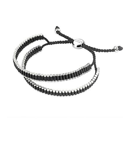 Links Of London Double Wrap Friendship Bracelet Black Modesens