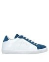 Leather Crown Sneakers In Blue