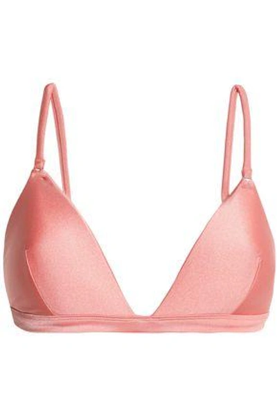 Zimmermann Woman Separates Printed Triangle Bikini Top Pink