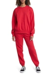 Bp. Oversize Crewneck Sweatshirt In Red Salsa