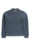 Treasure & Bond Kids' Mock Neck Sweater In Blue Mirage