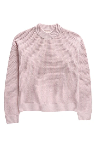 Treasure & Bond Kids' Mock Neck Sweater In Purple Light