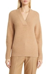 Nordstrom Balloon Sleeve Sweater In Camel Heather