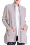 Nz Active By Nic+zoe Cool Down Open Front Cardigan In Light Pebble