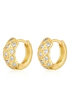 Luv Aj The Sienna Cubic Zirconia Hoop Earrings In Gold