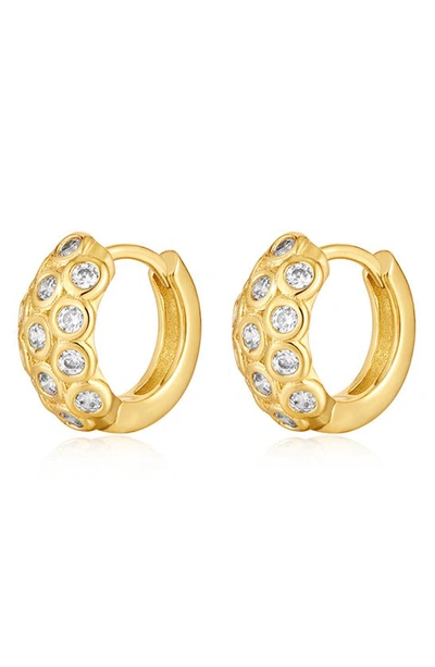 Luv Aj The Sienna Cubic Zirconia Hoop Earrings In Gold