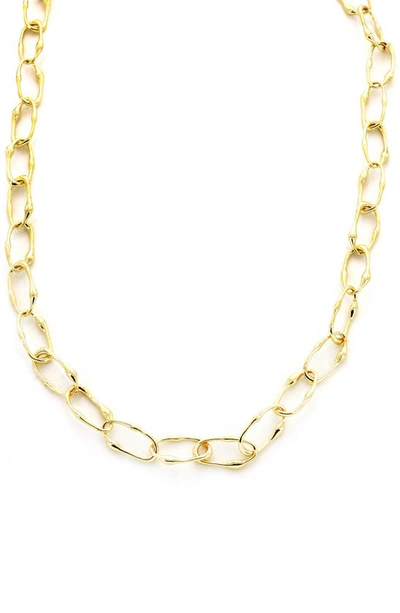 Panacea Molten Chain Necklace In Gold