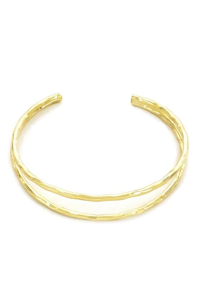Panacea Split Cuff Bracelet In Gold
